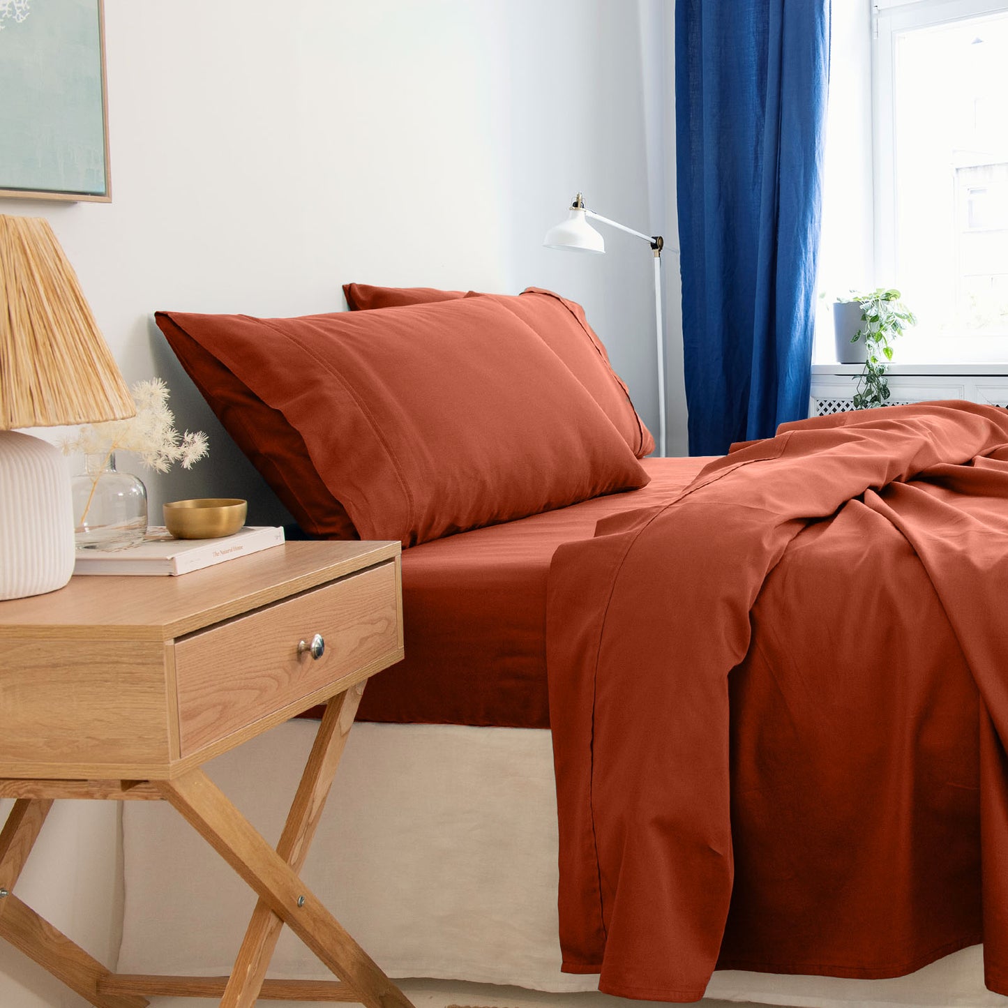 Royal Comfort - Balmain 1000TC Bamboo cotton Sheet Sets (King) - Cinnamon