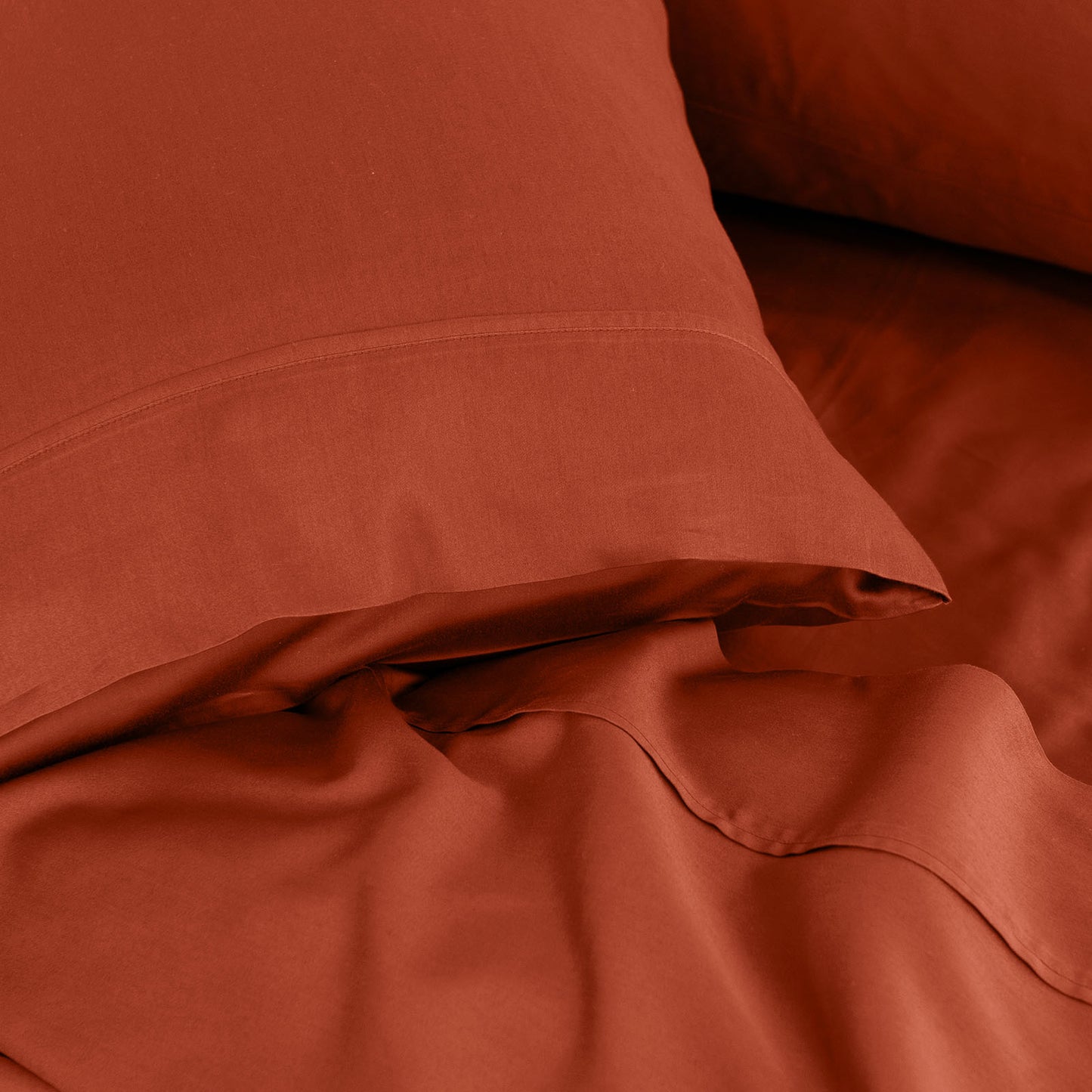 Royal Comfort - Balmain 1000TC Bamboo cotton Sheet Sets (King) - Cinnamon