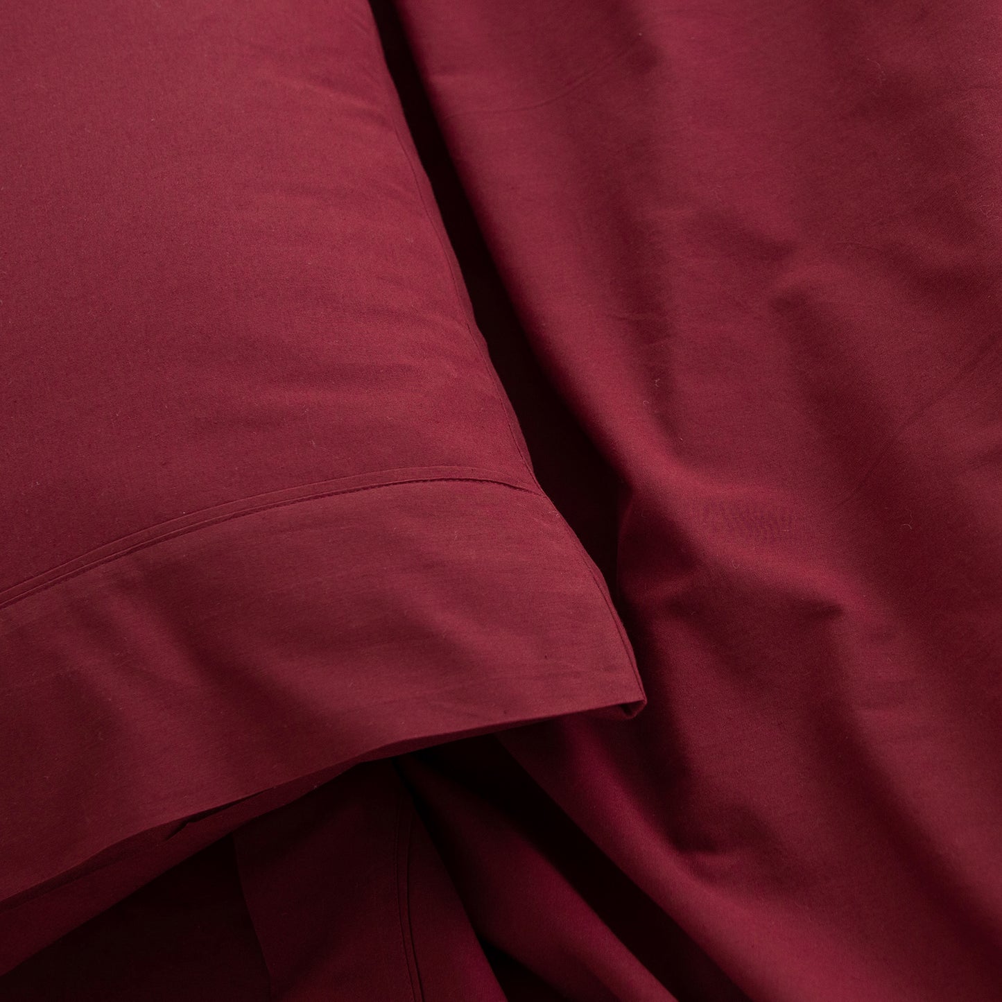 Royal Comfort Vintage Washed 100% Cotton Sheet Set Queen- Mulled Wine