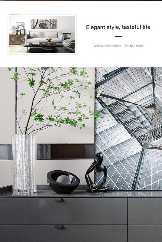 Nordic Abstract Resin Figurine - Modern Minimalist Home Decor Sculpture(Black)