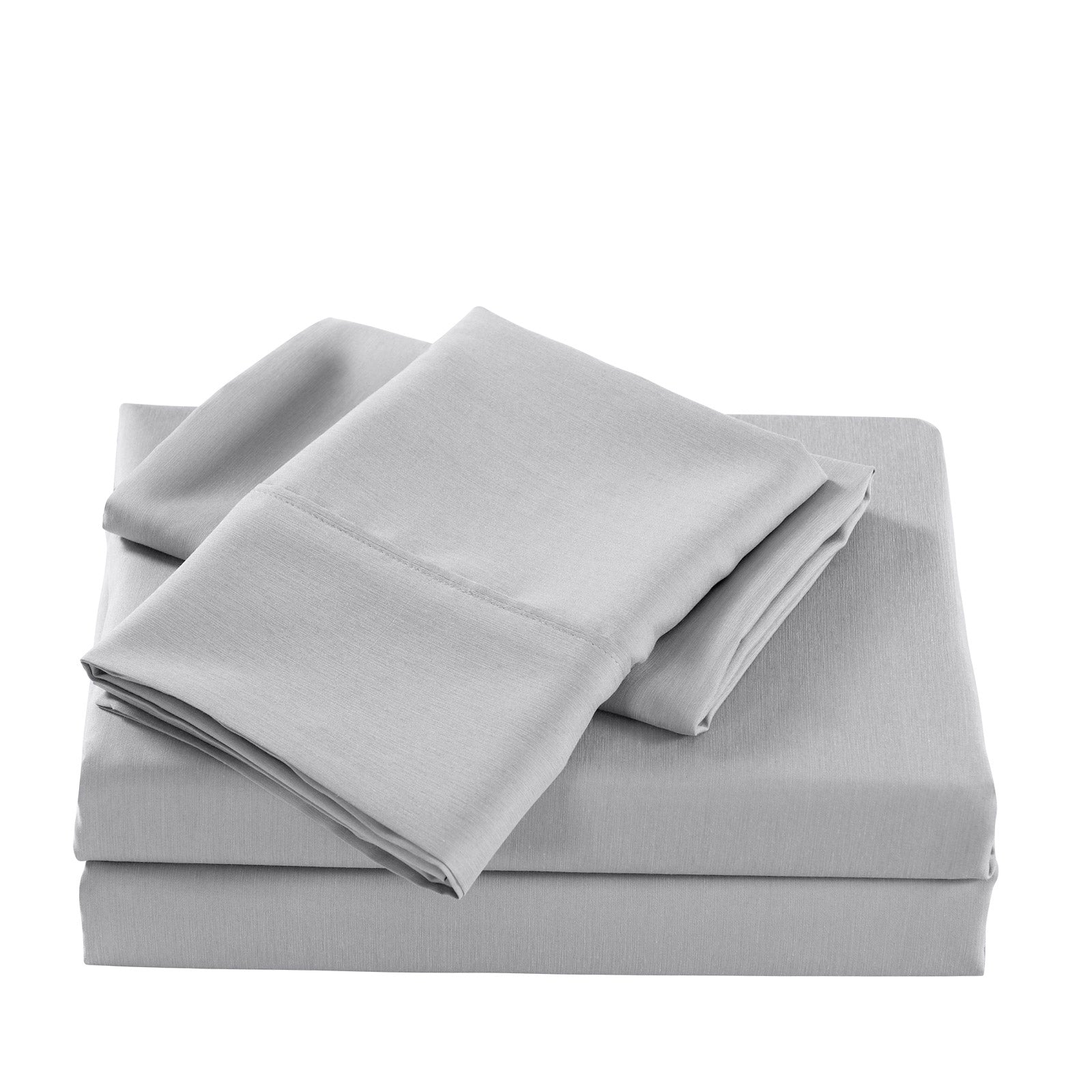 Casa Decor Bamboo Cooling  2000 TC Sheet Set Single Stonewash Grey