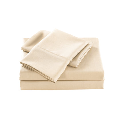 Casa Decor Bamboo Cooling  2000 TC Sheet Set Queen Oatmeal