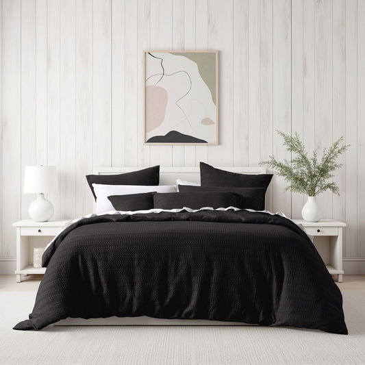 Bianca Kahlani Chocolate Waffle Quilt Cover Set Single