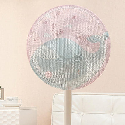 18-Inch Cartoon Children's Electric Fan Mesh Protection Net - Sunflower