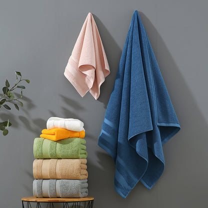 Grey Luxury 100% Cotton Bath Towel - 70x140cm Soft & Absorbent 380g Towel