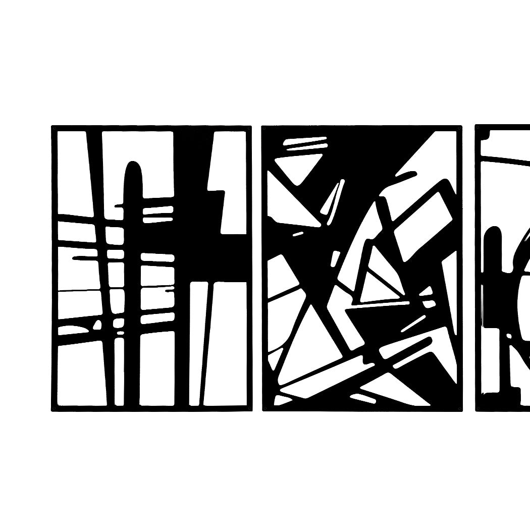 Yezi Metal Wall Art 4Pcs Abstract Minimalist Line Decor-1910149776226258949